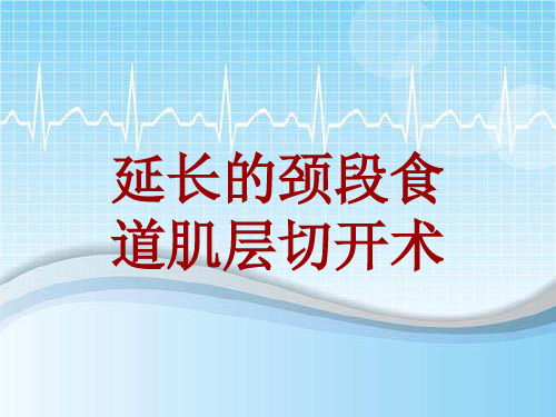 手术讲解模板：延长的颈段食道肌层切开术