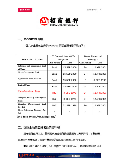 招商银行简介