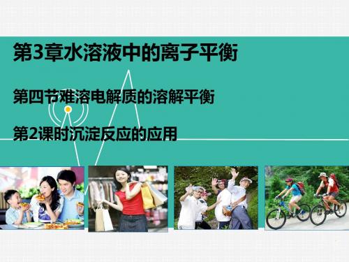 人教版高中化学选修四课件3.4.2沉淀反应的应用