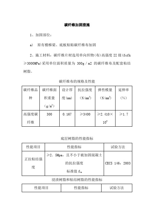 碳纤维加固措施