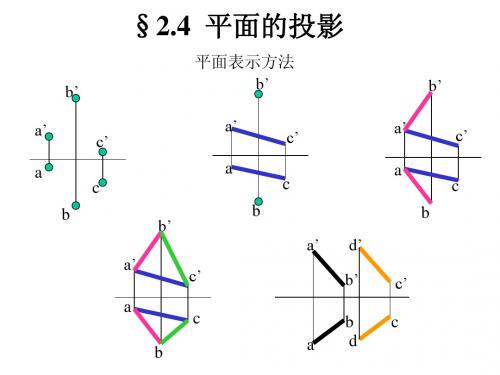 线面投影及位置(工程图学)