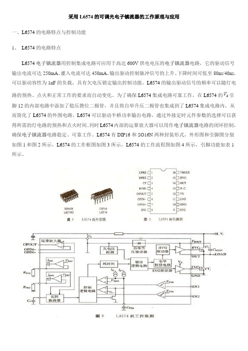 L6574电子镇流器调光芯片介绍