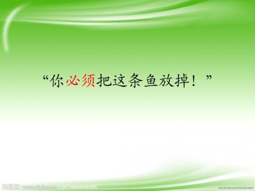 苏教版三年级下册《“你必须把这条鱼放掉!”》PPT课件3