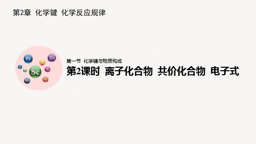 离子化合物 共价化合物 电子式课件 高一下学期化学鲁科版(2019)必修第二册