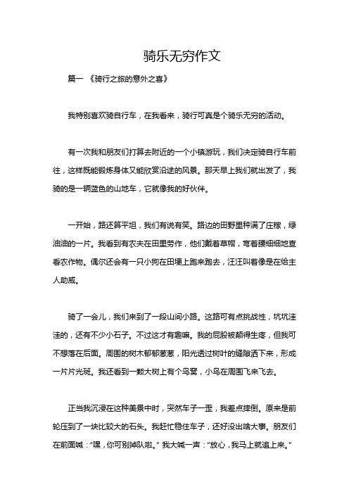 骑乐无穷作文