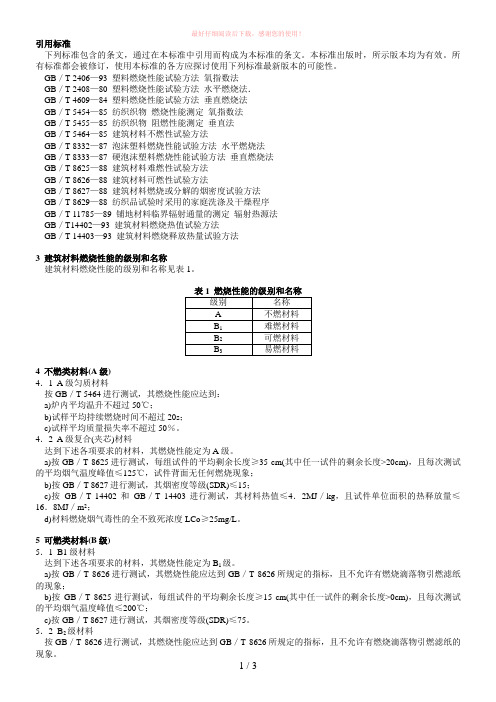 聚氨酯阻燃等级