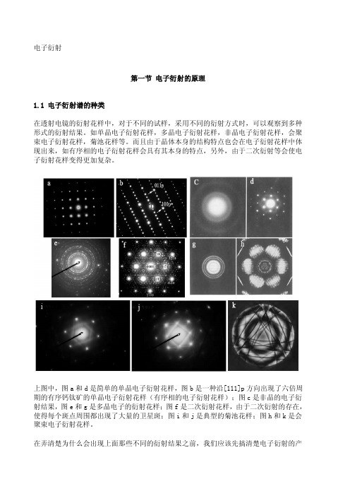 [精华]电子衍射花样标定练习