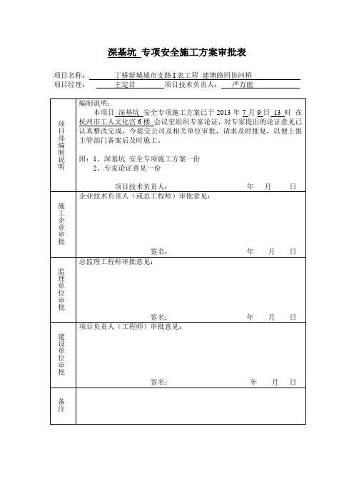 专家论证后方案审批表