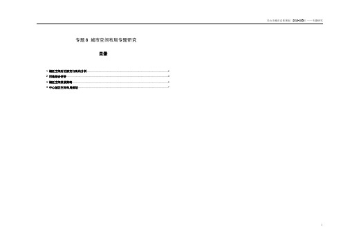 乐山市城市总体规划2011-2030-空间布局专题研究