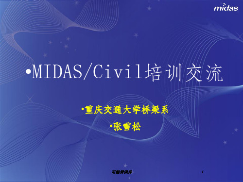 midas例题演示(扣塔模型)PPT课件