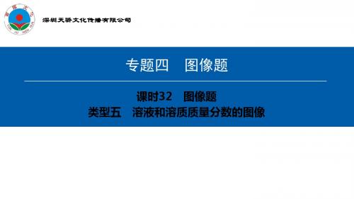 中考化学复习32 类型五 溶液和溶质质量分数的图像