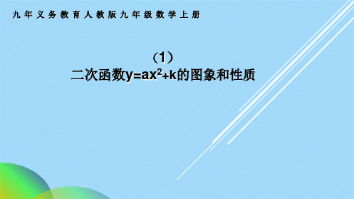 人教版初中数学九级上册第二十二章221二次函数的图象和性质2(共20张PPT)