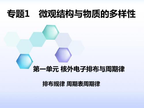 必修2 1.1核外电子排布与周期律