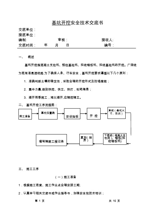 001基坑开挖技术交底