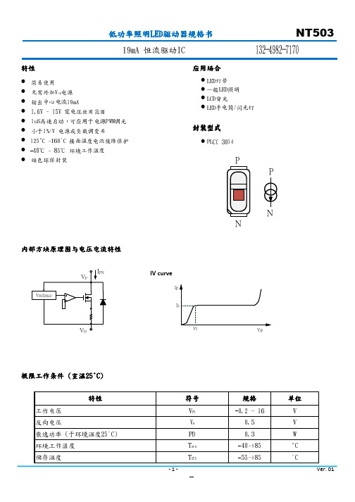 NT503 中文规格书