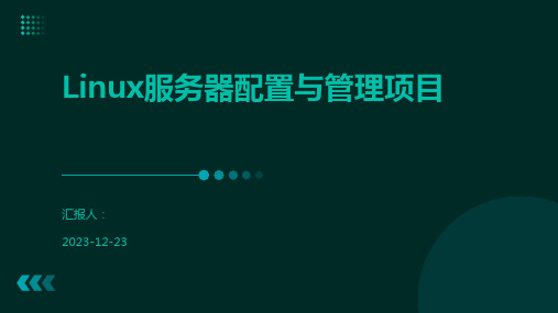 Linux服务器配置与管理项目