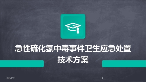 2024版急性硫化氢中毒事件卫生应急处置技术方案