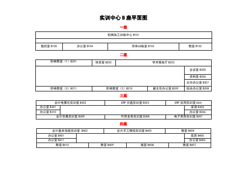 实训中心B座平面图