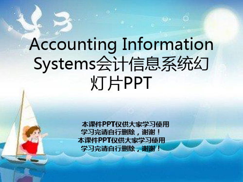 Accounting Information Systems会计信息系统幻灯片PPT