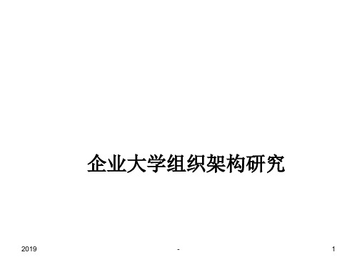 企业大学组织架构研究ppt课件