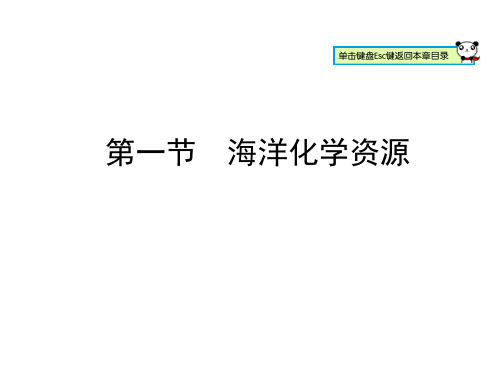 鲁教版化学九年级下册海洋化学资源课件