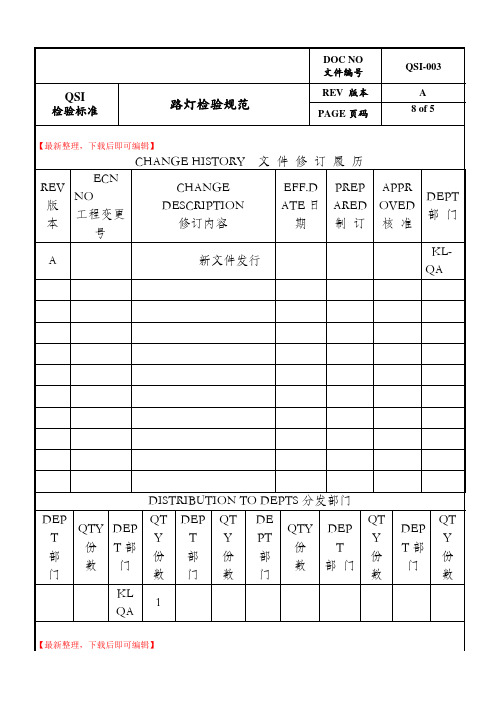 路灯产品检验规范(完整资料).doc