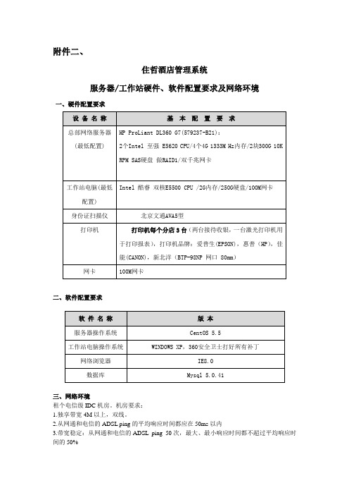 连锁软硬件及网络环境配置