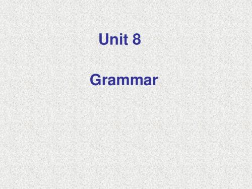 牛津译林版英语八上Unit 8《Natural》(Grammar)ppt课件