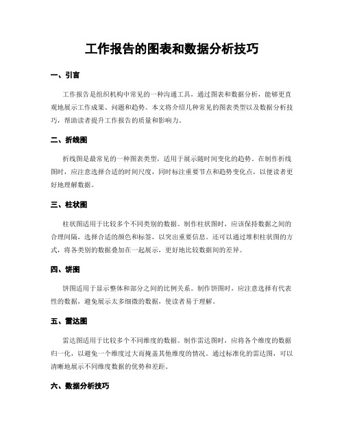 工作报告的图表和数据分析技巧