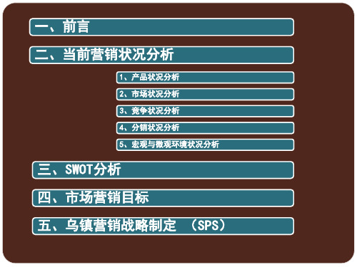 乌镇旅游市场营销案例分析