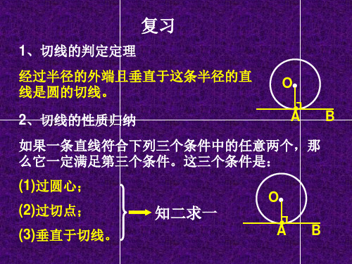 切线长定理公开课