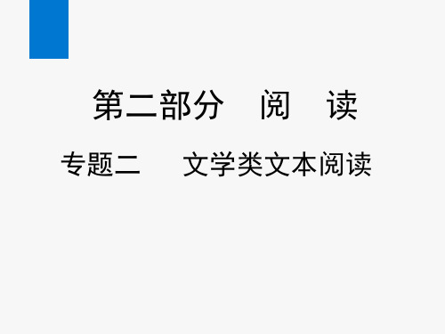 2020年中考语文复习专题二 文学类文本阅读(课件)