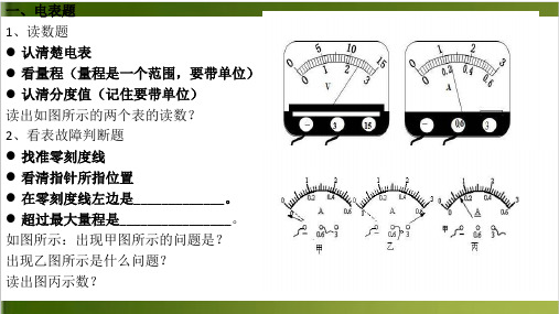 中考复习 电学部分典型题分析 课件16张