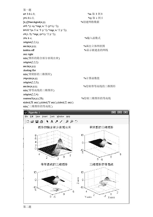 MATLAB 程序范例