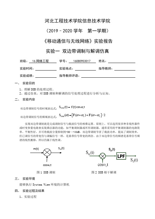 双边带调制与解调仿真