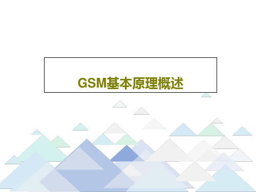 GSM基本原理概述共116页