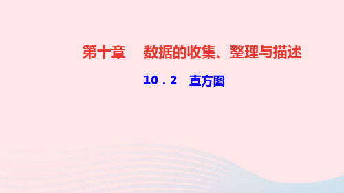 七年级数学下册第十章数据的收集整理与描述10.2直方图作业课件新版新人教版