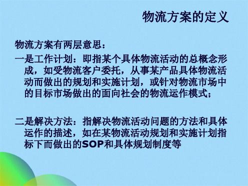 优选物流解决方案ppt(共28张PPT)