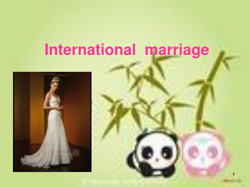 International-marriage(跨国婚姻)PPT课件