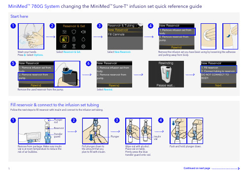 MiniMed 780G System changing the MiniMed Sure-T in