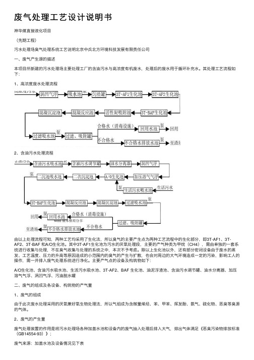 废气处理工艺设计说明书