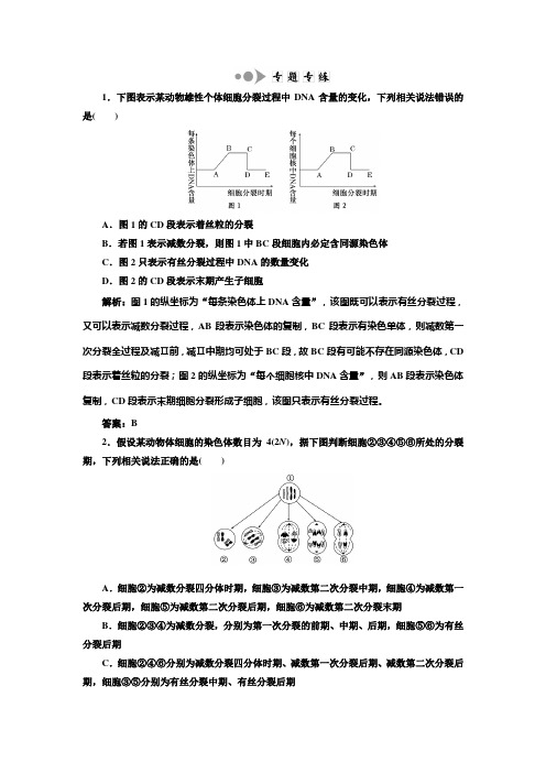 第二章  第一节  小专题 大智慧 专题专练