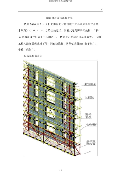 图案详解附着式升降脚手架