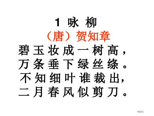 40首古诗改好市公开课金奖市赛课一等奖课件