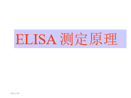 ELISA 测定原理