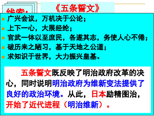 明治维新的主要内容