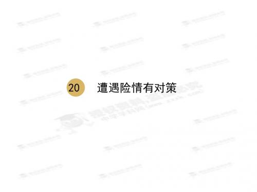 2014新课标人教版七年级政治上册分课时教学课件：第九课第一框遭遇险情有对策课件二