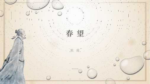 人教版初中语文八年级上册《春望杜甫》优质课件