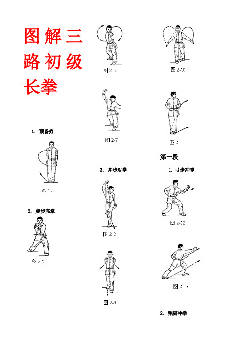 图解三路初级长拳(太好用了)