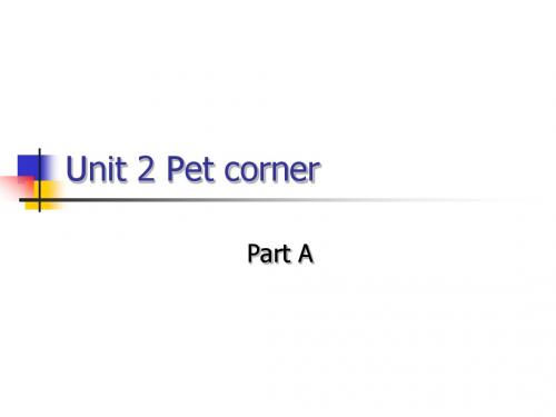 深港朗文版三年级下册英语《unit 2 pet corner part A》课件